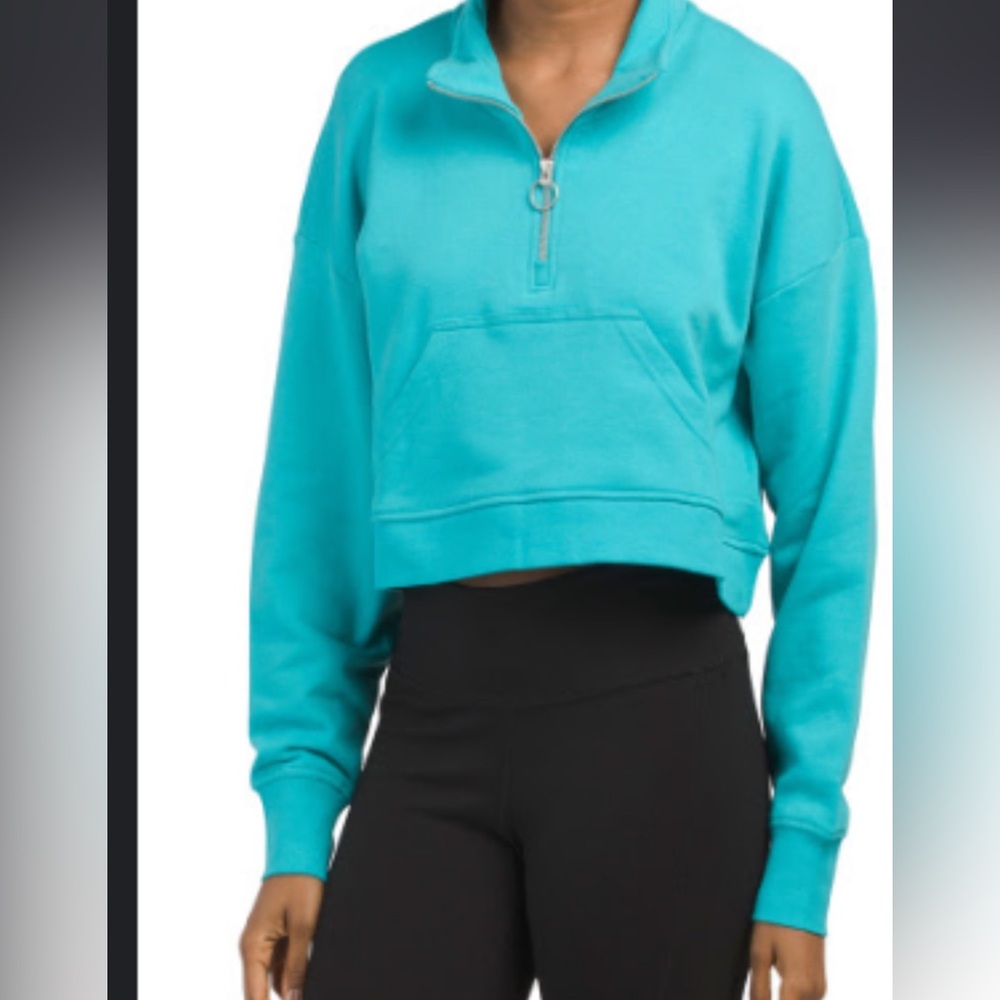 We Wore What cropped half zip top. Size XS.